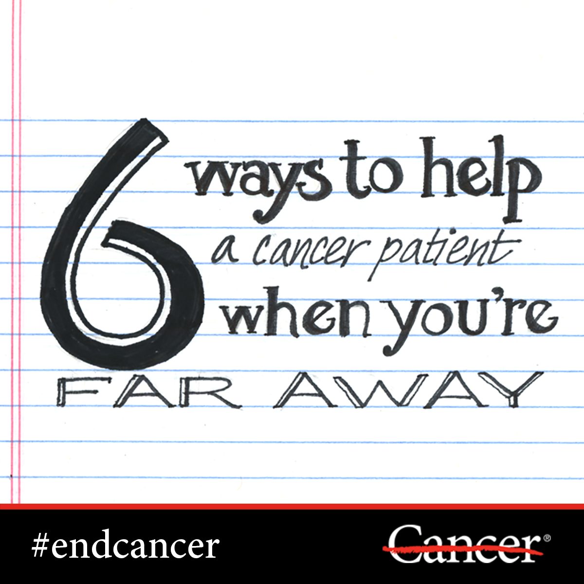 你可以学习如何帮助癌症患者或照顾者，当你离我很远。