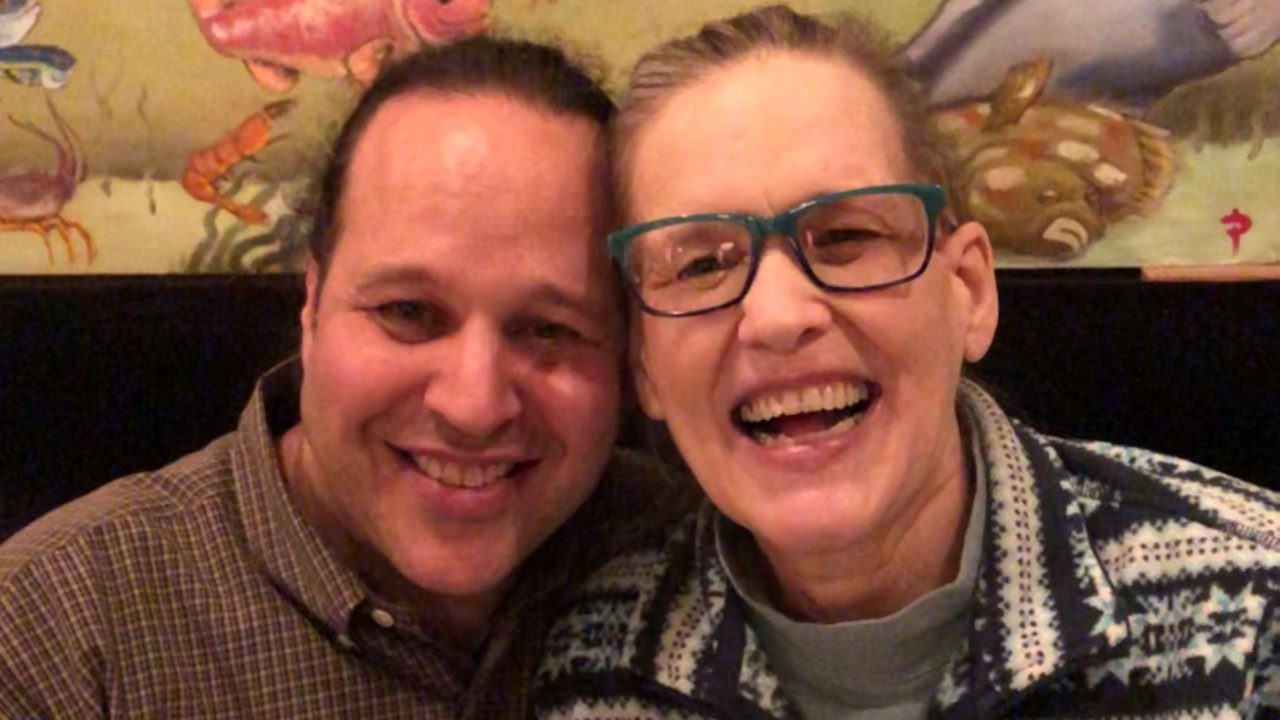 看护者盖·利夫和他的妻子苏茜，一个胶质母细胞瘤幸存者