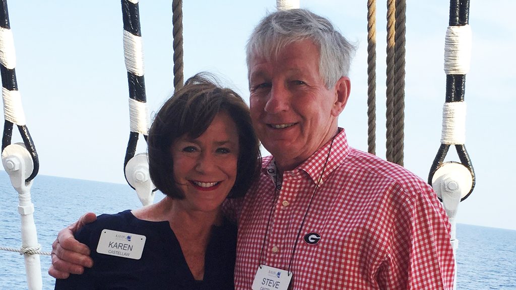 肺癌幸存者Steve Castellaw和他的妻子Karen