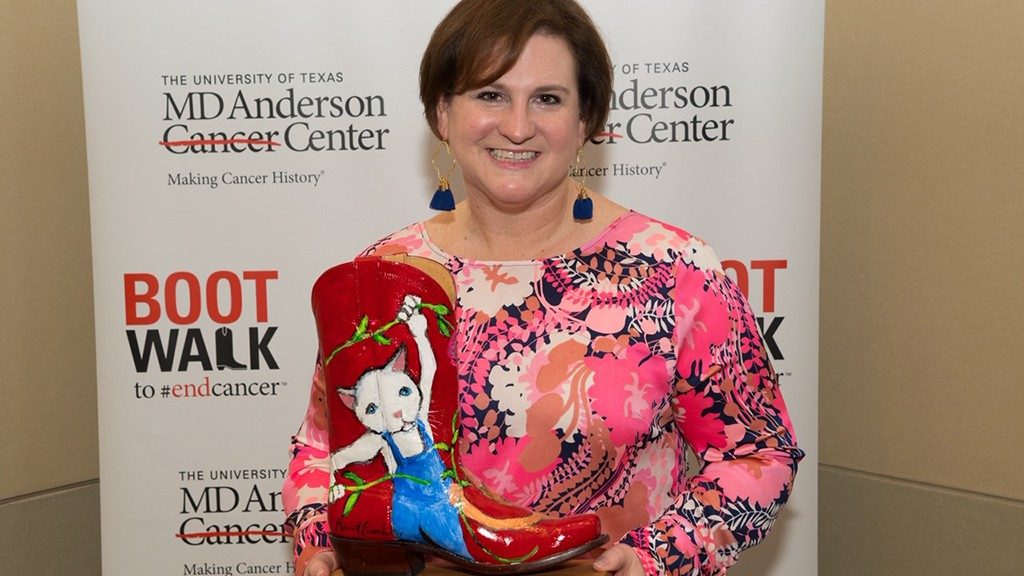 乳腺癌幸存者Shannon Hillegeist，获得2017年靴子行走筹款奖