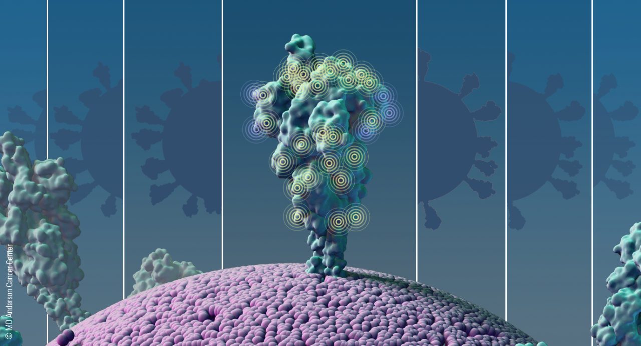 不断发展的冠状病毒突变的概念插图