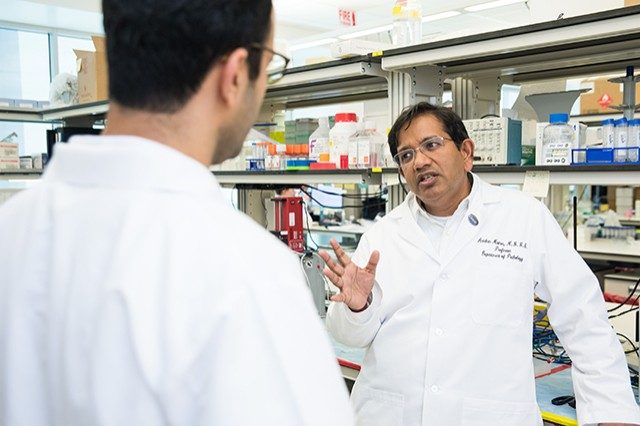 Anirban Maitra, M.B.B.S，将领导由Stand Up to Cancer组建的梦之队，在胰腺癌患者中部署遗传突变的通用测试，应用深度机器学习来改善成像，量身定制疫苗以抑制新出现的疾病，筛选开发血液检测以预测风险和发现前兆或早期疾病的最佳想法。