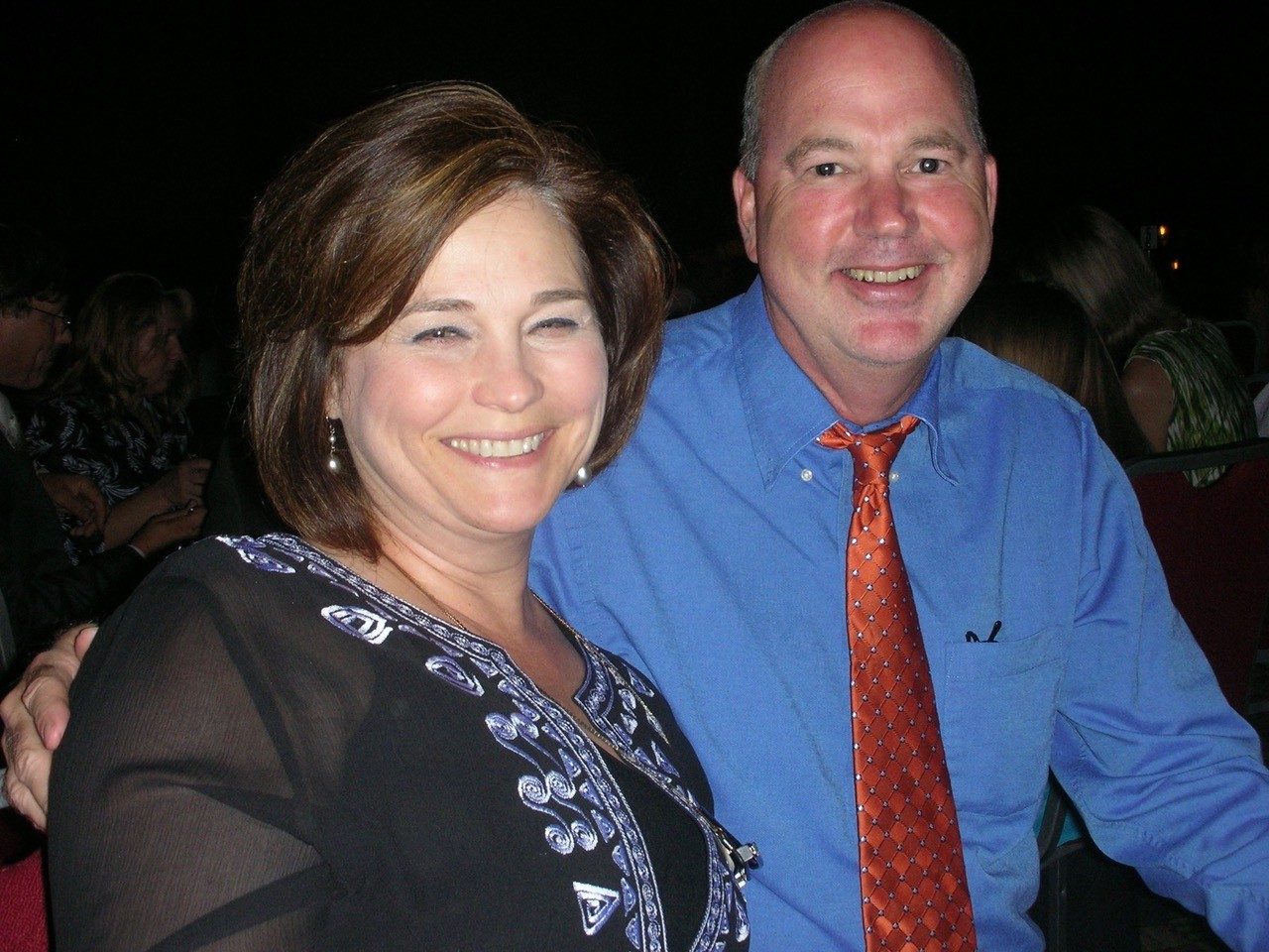 乳腺癌患者Kathy Harkey和丈夫Don。