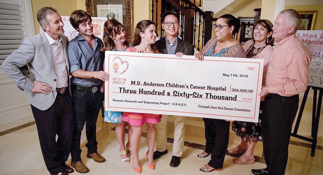胜利对孩子癌症基金会继续筹集筹款，以支持MD安德森小儿癌患者。