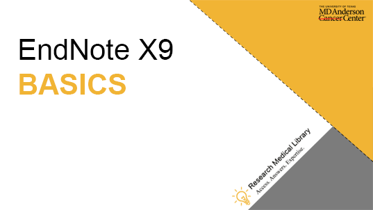 的EndNote X9基础